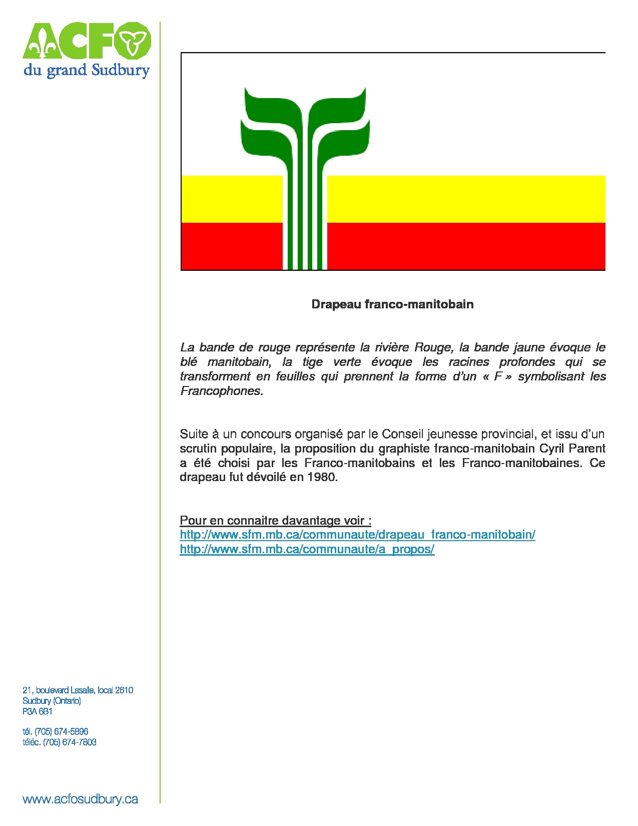 thumbnail of 13 mars – drapeau franco-manitobain